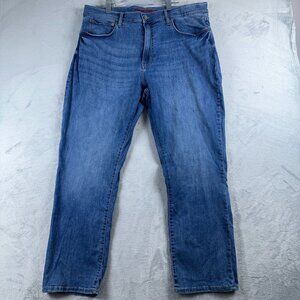 Lucky Brand Straight Leg Jeans High Rise Denim Medium Wash Blue Size 40X32